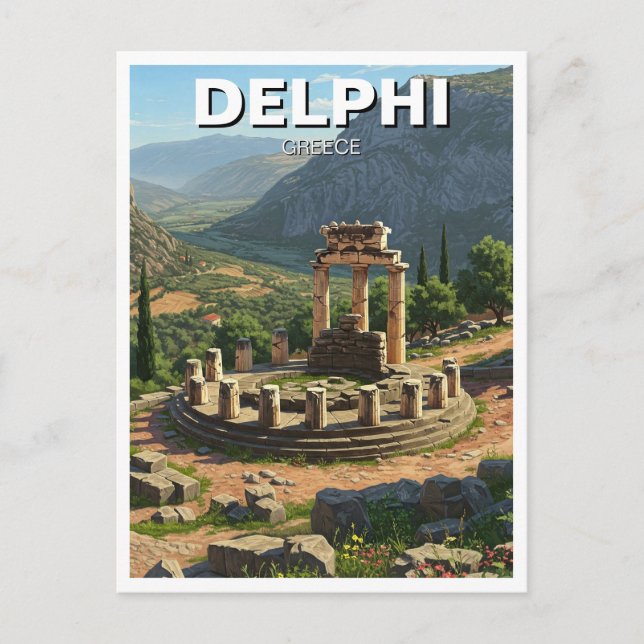 Grekland Delphi Travel Vykort (Framsida)