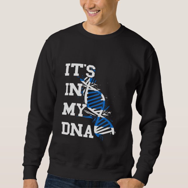 Grekland Det Finns I Min DNA Hellenistisk Grekisk  Lång Ärmad Tröja (Framsida)