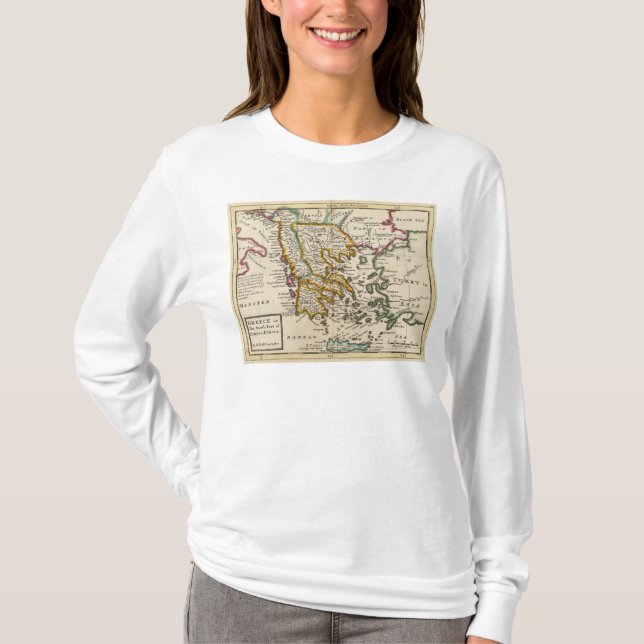 Grekland eller den södra delen av Turkiet i Europa T Shirt (Framsida)