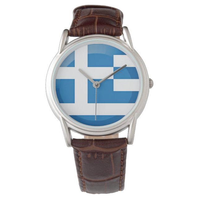 Grekland flagga armbandsur (Framsida)