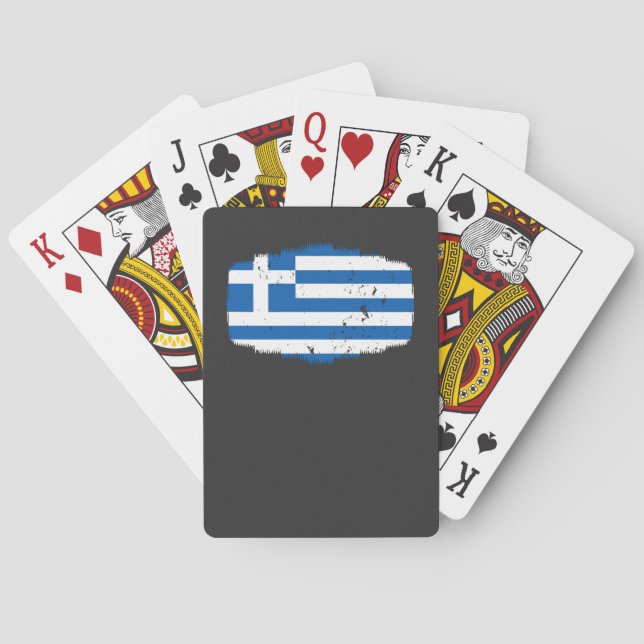 Grekland Flagga Casinokort (Baksidan)