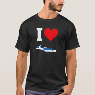 Grekland Flagga för Kreta I Kärlek Kreta 1 T Shirt