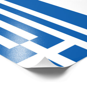 Grekland flagga fototryck