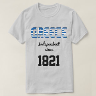 Grekland Flagga Independence Firande T Shirt