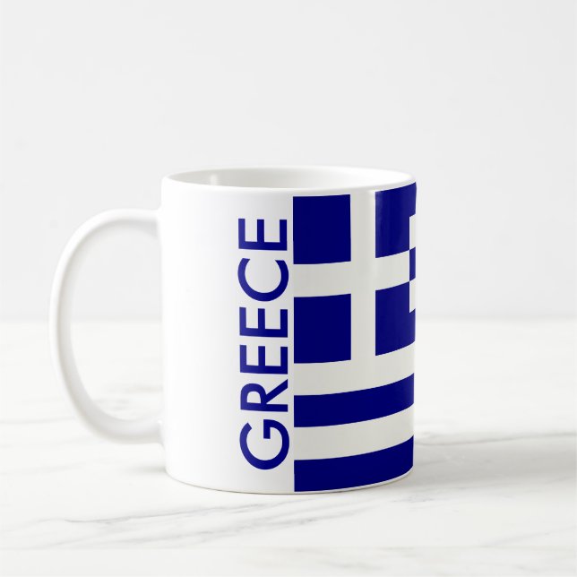 GREKLAND FLAGGA KAFFEMUGG (Vänster)