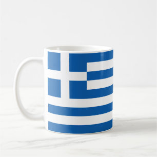 Grekland Flagga Kaffemugg
