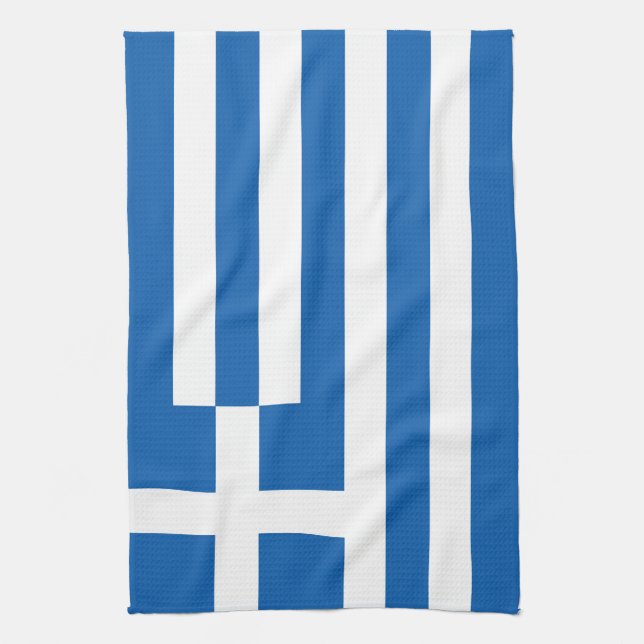 Grekland flagga kökshandduk (Vertikal)