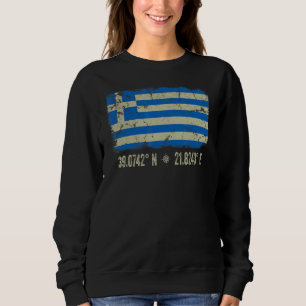 Grekland Flagga Koordinerar Manar Kvinnor i grekis T Shirt