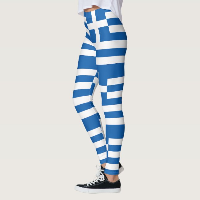 Grekland Flagga Leggings (Vänster)