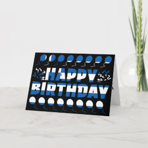 Grekland Flagga Patriotic Birthday Kort