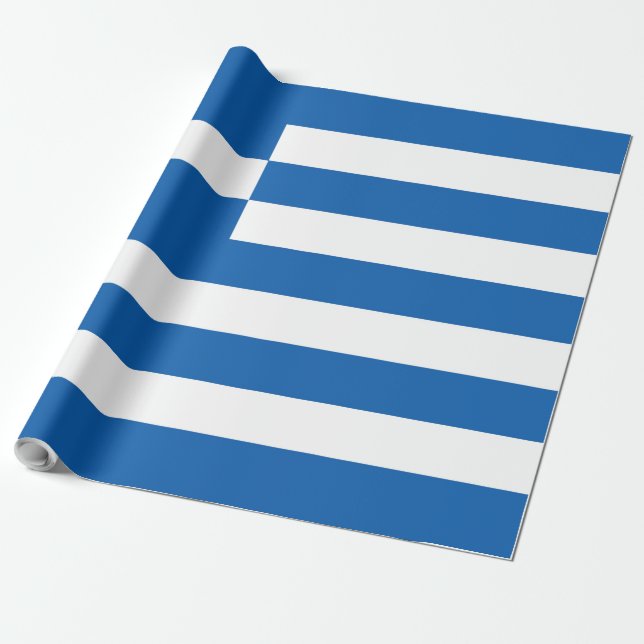 Grekland flagga presentpapper (Utrullad)