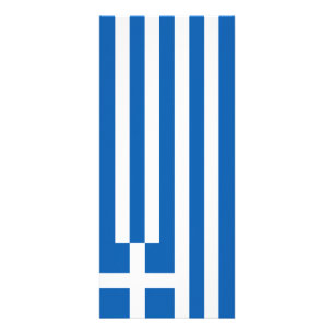 Grekland flagga reklamkort