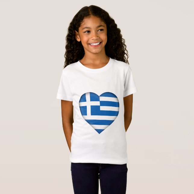 Grekland flagga t-shirt (Hel framsida)