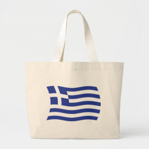 Grekland Flagga Tote Bag Jumbo Tygkasse
