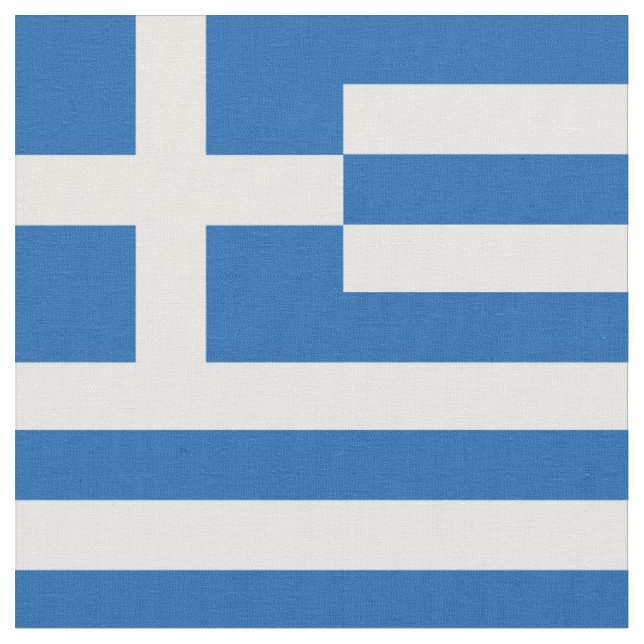 Grekland flagga tyg (Närbild)