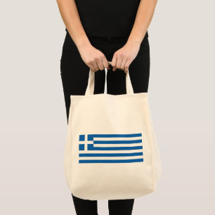 Grekland flagga tygkasse