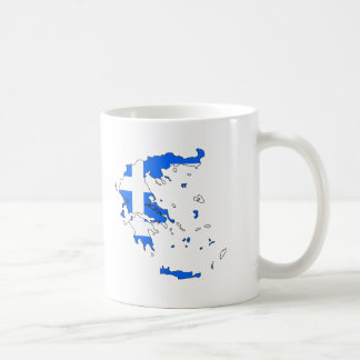 Grekland flaggakarta kaffemugg