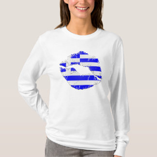 Grekland flaggaläppar t-shirt