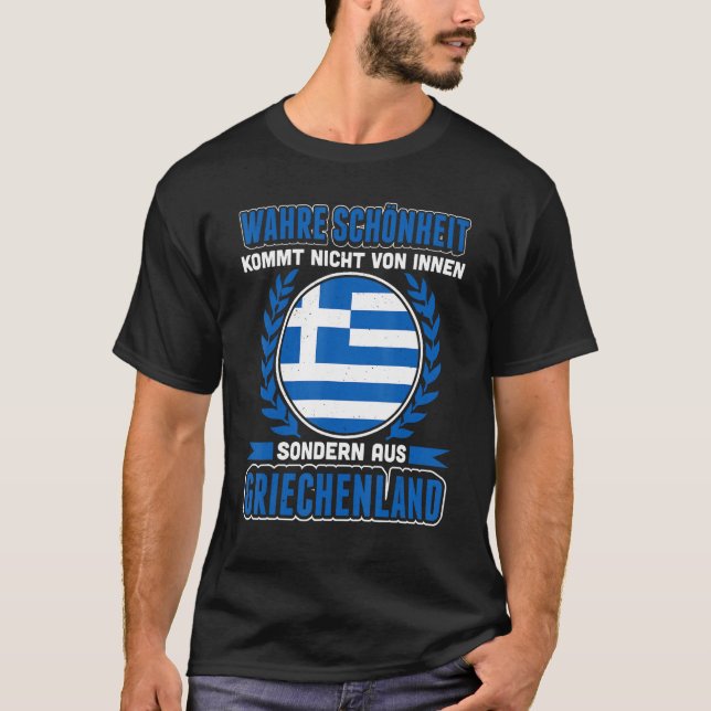 Grekland för stolt grekisk röta t shirt (Framsida)