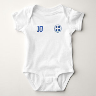 Grekland Fotboll Anpassat Namn & Nummer T Shirt