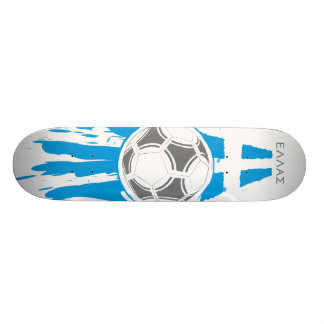 Grekland fotboll mini skateboard bräda 18,7 cm