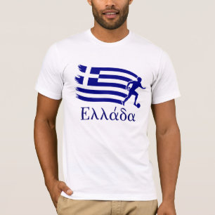 Grekland fotbollflagga t-shirt