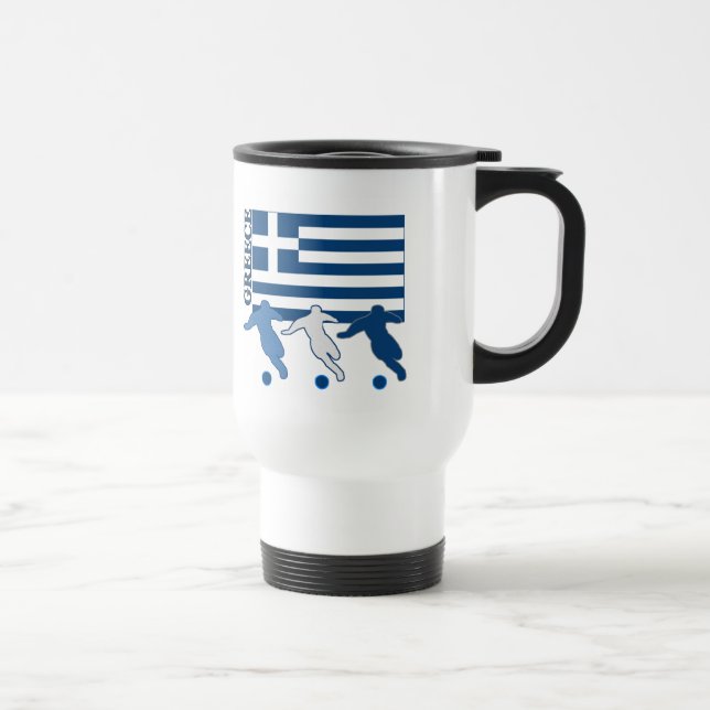 Grekland - fotbollspelare resemugg (Höger)