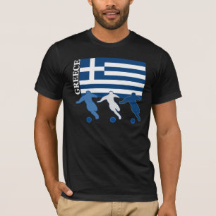 Grekland - fotbollspelare tee shirt