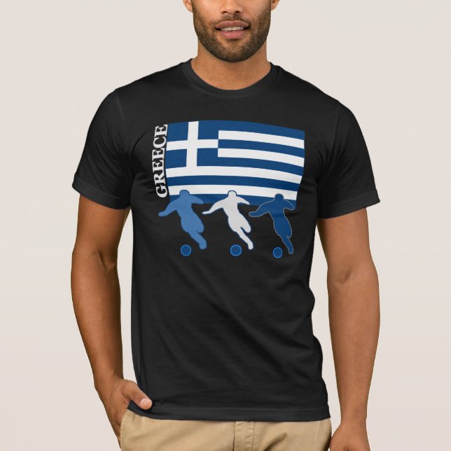 Grekland - fotbollspelare tee shirt (Framsida)