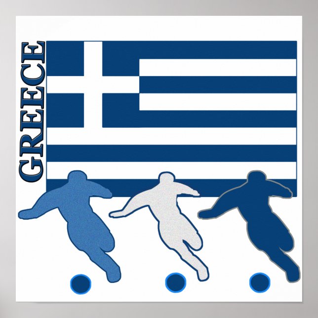 Grekland - Fotbollsspelare Poster (Framsidan)