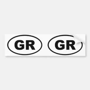 Grekland GR European oval Bildekal