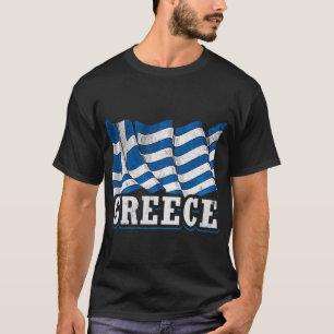 Grekland Grekisk flagg T Shirt