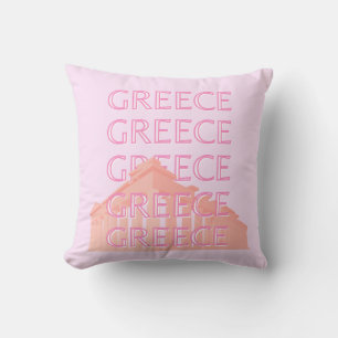 Grekland, grekisk resekonst, Pastel Travel Art, Ro Kudde