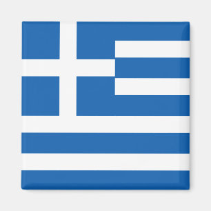 Grekland (grekiska) Flagga Magnet