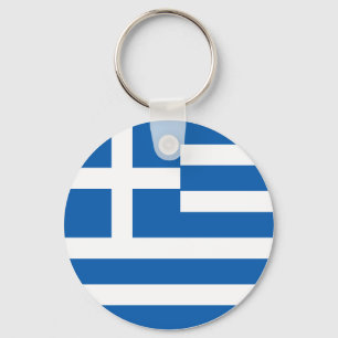 Grekland (grekiska) Flagga Nyckelring