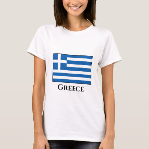 Grekland (grekiska) Flagga T Shirt