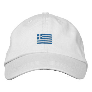 Grekland Hat - Ε Λ Λ Α! Broderad Keps