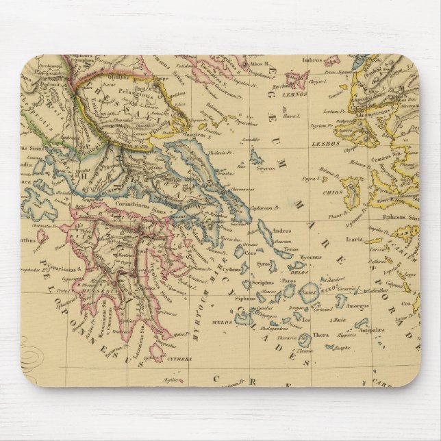 Grekland i början av den kristna eran musmatta (Framsidan)