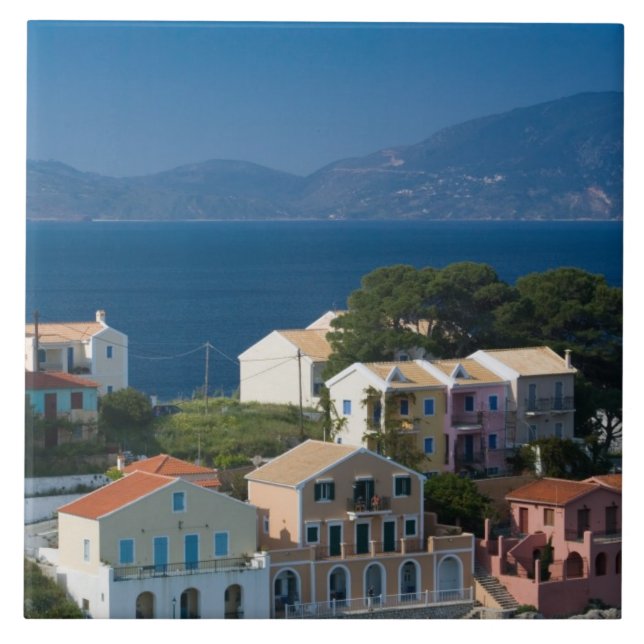 Grekland, Joniska öarna, KEFALONIA, Assos: Kakelplatta (Framsidan)