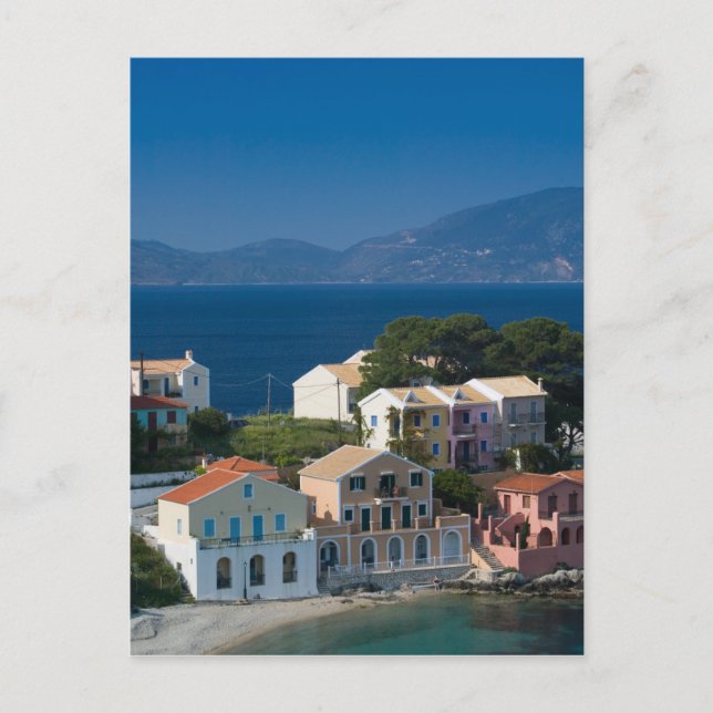 GREKLAND, Joniska öarna, KEFALONIA, Assos: Vykort (Framsida)