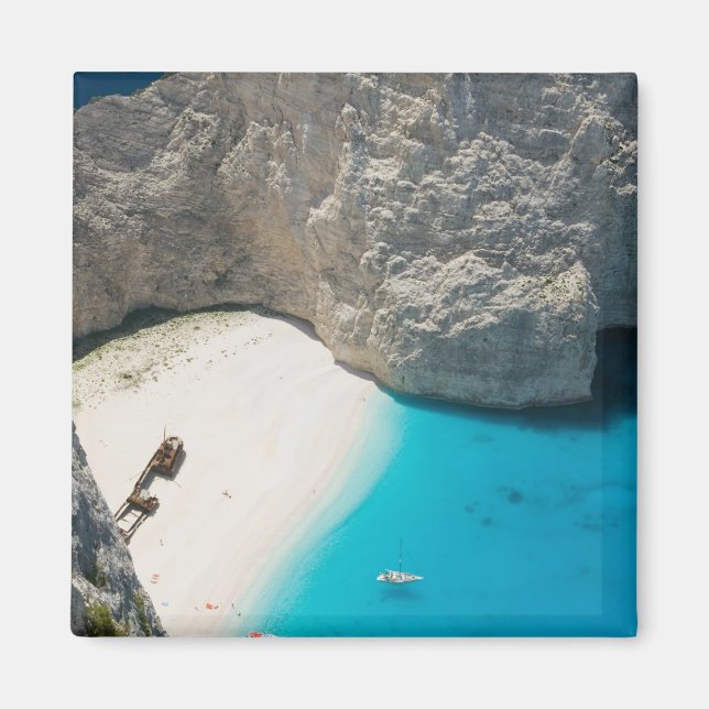 GREKLAND, Joniska öarna, ZAKYNTHOS, SHIPWRECK Magnet (Framsidan)