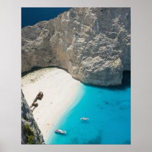 GREKLAND, Joniska öarna, ZAKYNTHOS, SHIPWRECK Poster