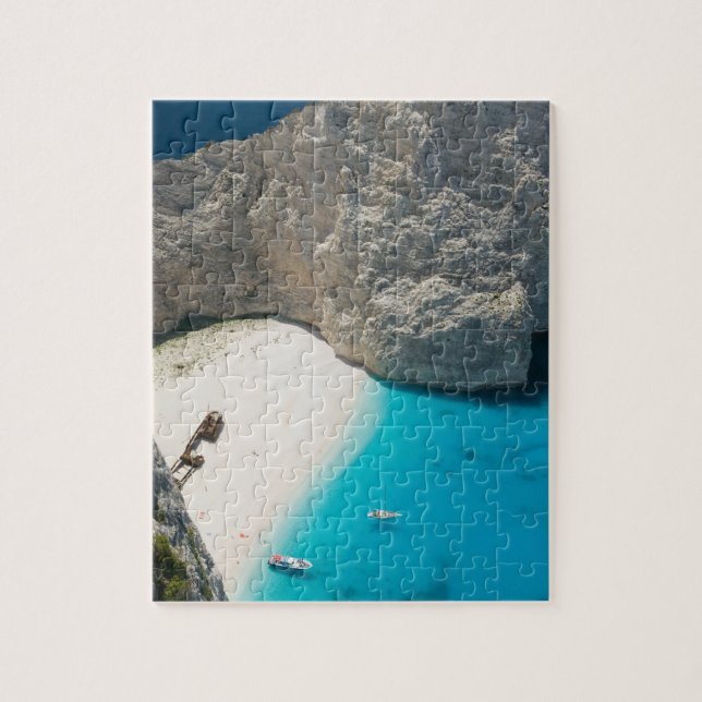 Grekland, Joniska öarna, ZAKYNTHOS, SKEPPSBROTT Pussel (Vertikal)