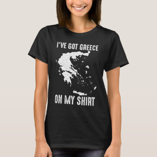 Grekland Karta för Europa Grekiska Pun Manar Women T Shirt