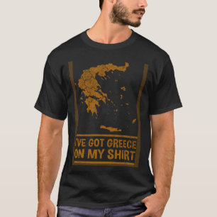 Grekland Karta för Europa Grekiska Pun Manar Women T Shirt
