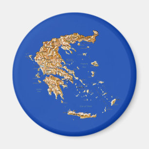 Grekland kartamagnet magnet