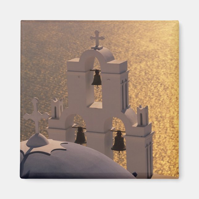 Grekland, Kykladerna, Santorini, Thira, Magnet (Framsidan)