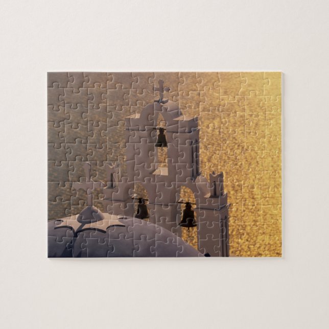 Grekland, Kykladerna, Santorini, Thira, Pussel (Horisontell)