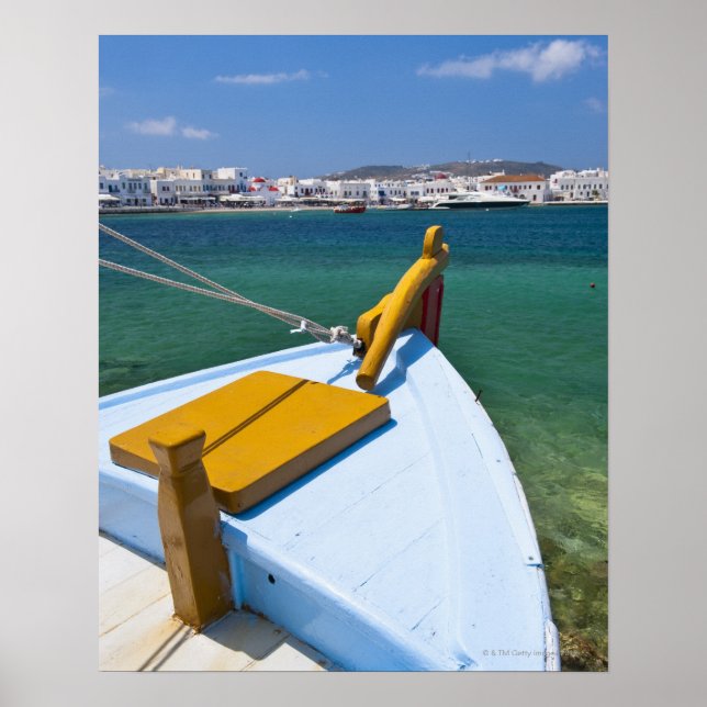 Grekland, Kyklaöarna, Mykonos, fiskefartyg Poster (Framsidan)