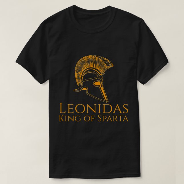 Grekland - Leonidas Kung i Sparta T Shirt (Design framsida)